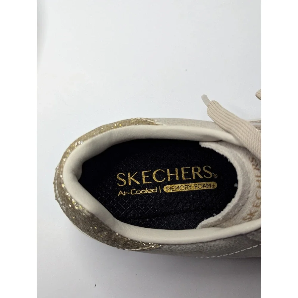 NWOT! Skechers Eden LX Court Classic Glimpse Of Glitter Sneaker Women's Size 7